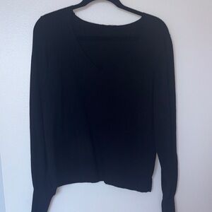 Fox Black Long Sleeve Top